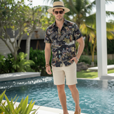 Tropical wonderland adventure Hawaiian hand-painted art shirt